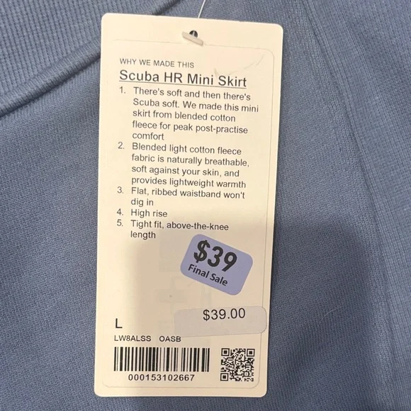 lululemon athletica High-Low Blue Skirt - Picture 3 of 5